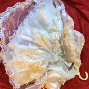 Size one , white tiny person dress